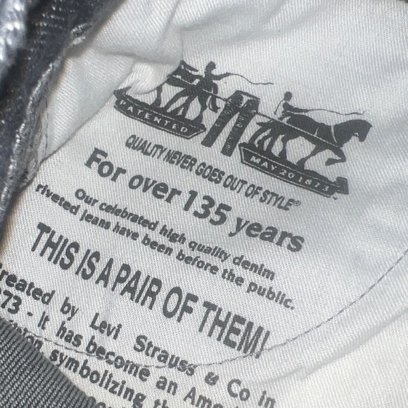 Levi's Dark‎ Gray Denim Men's Shorts 90s Y2K - Picture 6 of 6